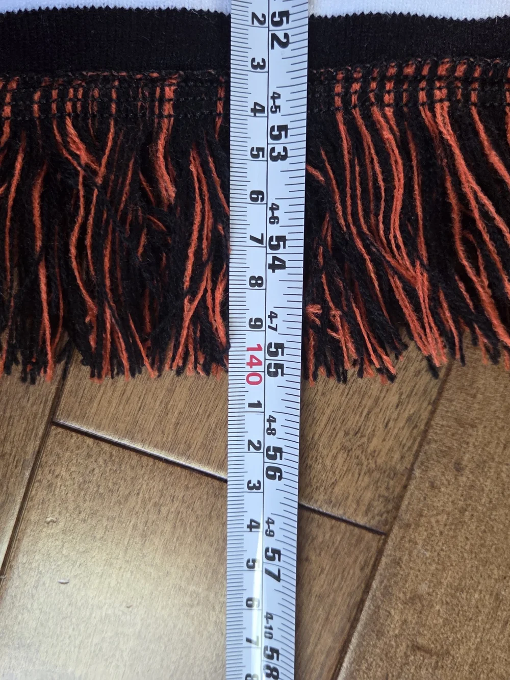 Mc Donalds Orange Graphic Knitted  Logo Scarf